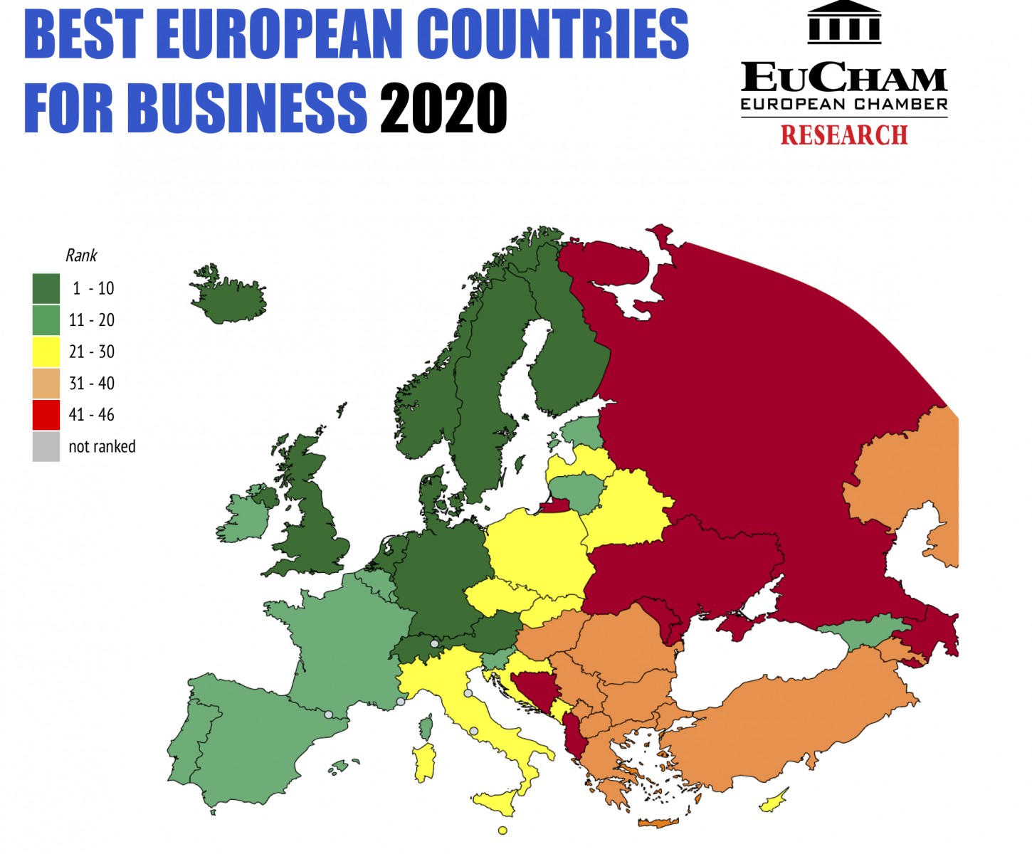 Рейтинг лучших стран Европы для ведения бизнеса EuCham-2020 - новости  финансов и налогообложения от Campio Group